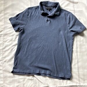 Banana Republic Men's Heather Slate Blue Polo